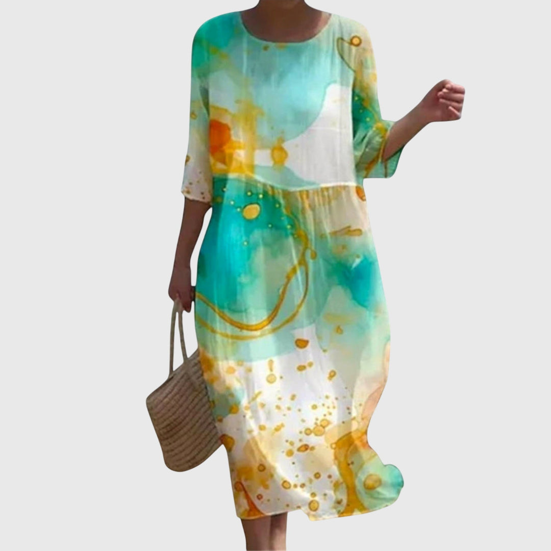 Women’s Floral Maxi Dress with Flowing Silhouette