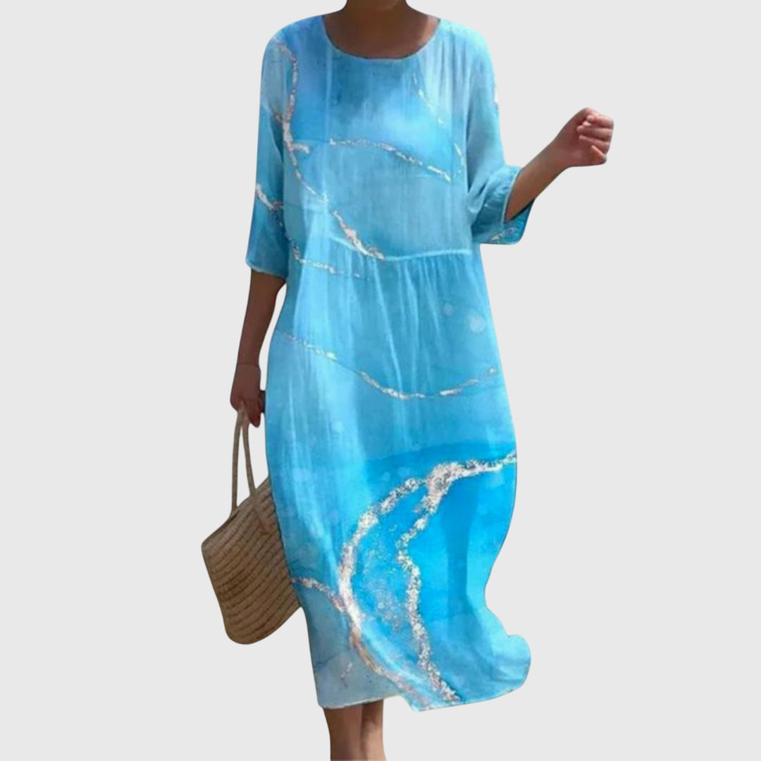 Women’s Floral Maxi Dress with Flowing Silhouette