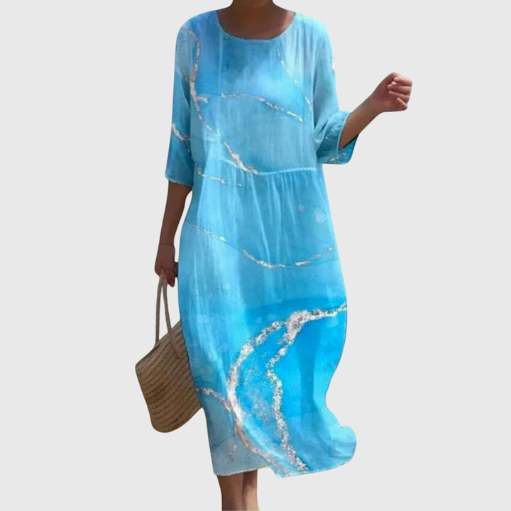 Women’s Floral Maxi Dress with Flowing Silhouette