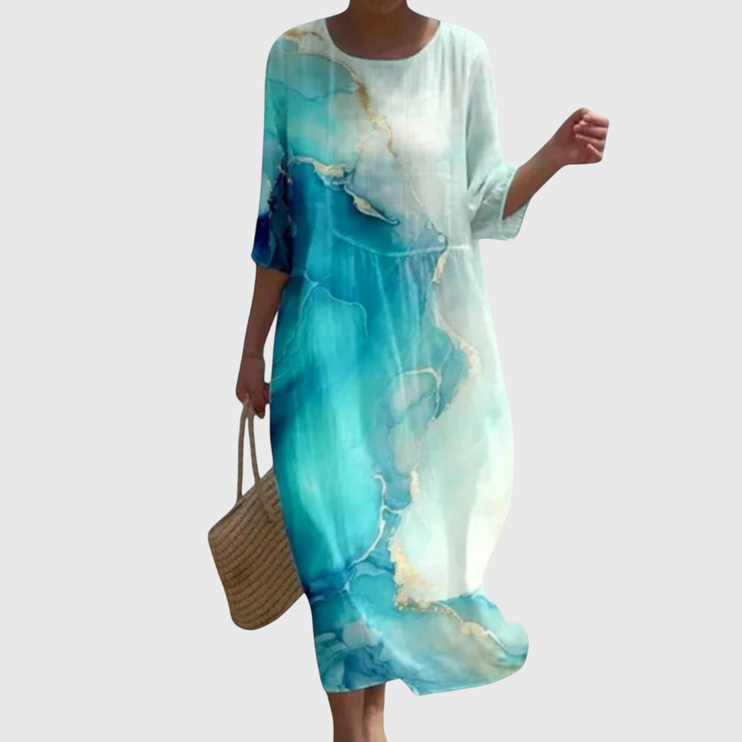 Women’s Floral Maxi Dress with Flowing Silhouette