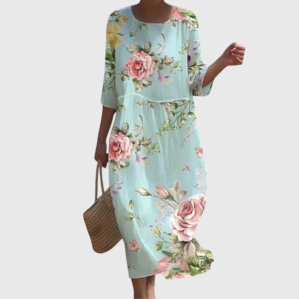Women’s Floral Maxi Dress with Flowing Silhouette