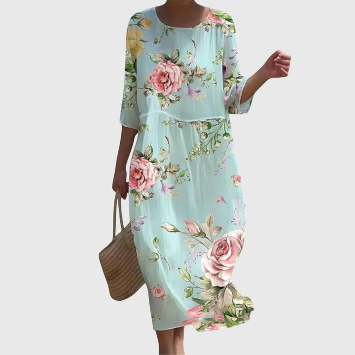 Women’s Floral Maxi Dress with Flowing Silhouette