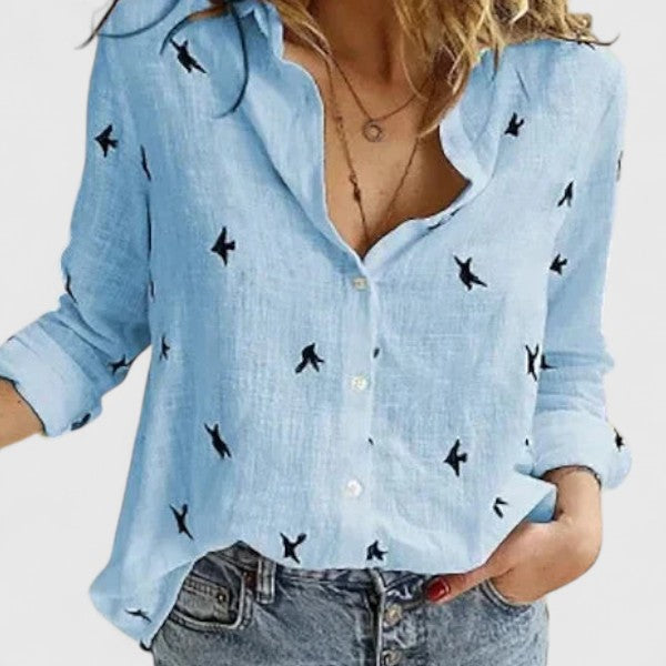 Women’s Floral print Blouse - Breathable Comfort