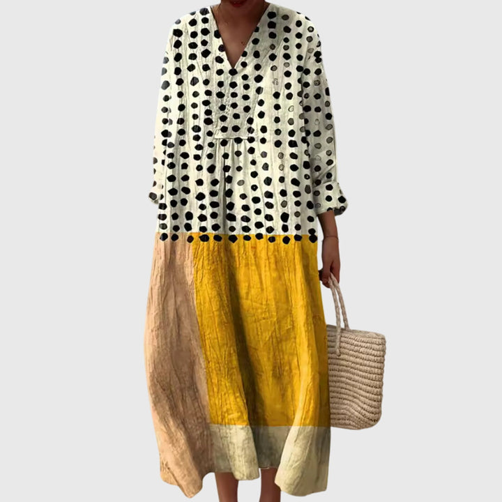 Women’s Geometric Dress with Dreamtime Pattern