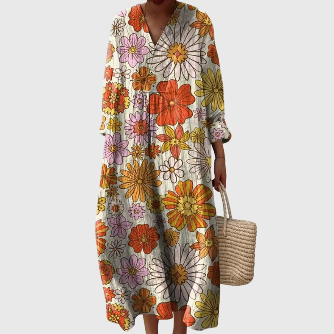 Women’s Geometric Dress with Dreamtime Pattern