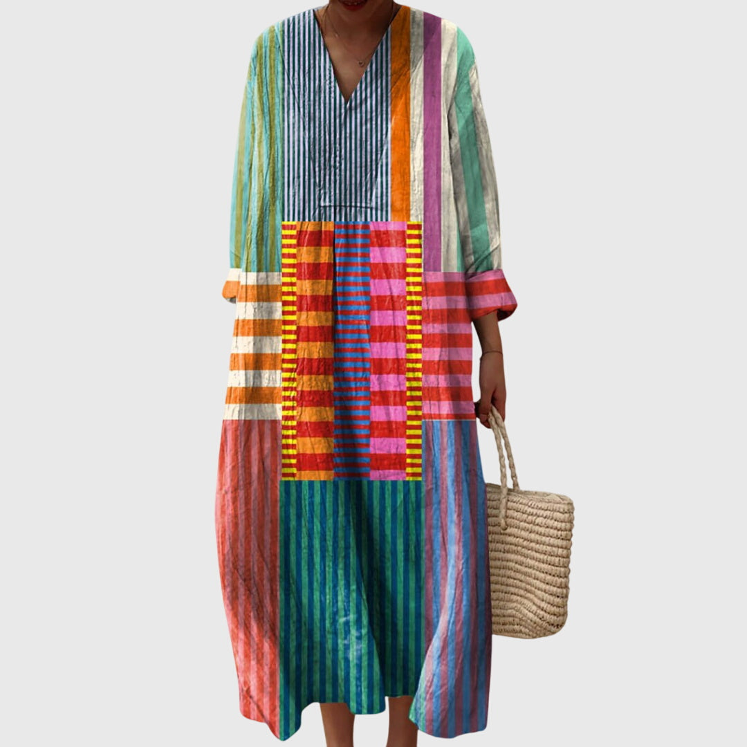 Women’s Geometric Dress with Dreamtime Pattern