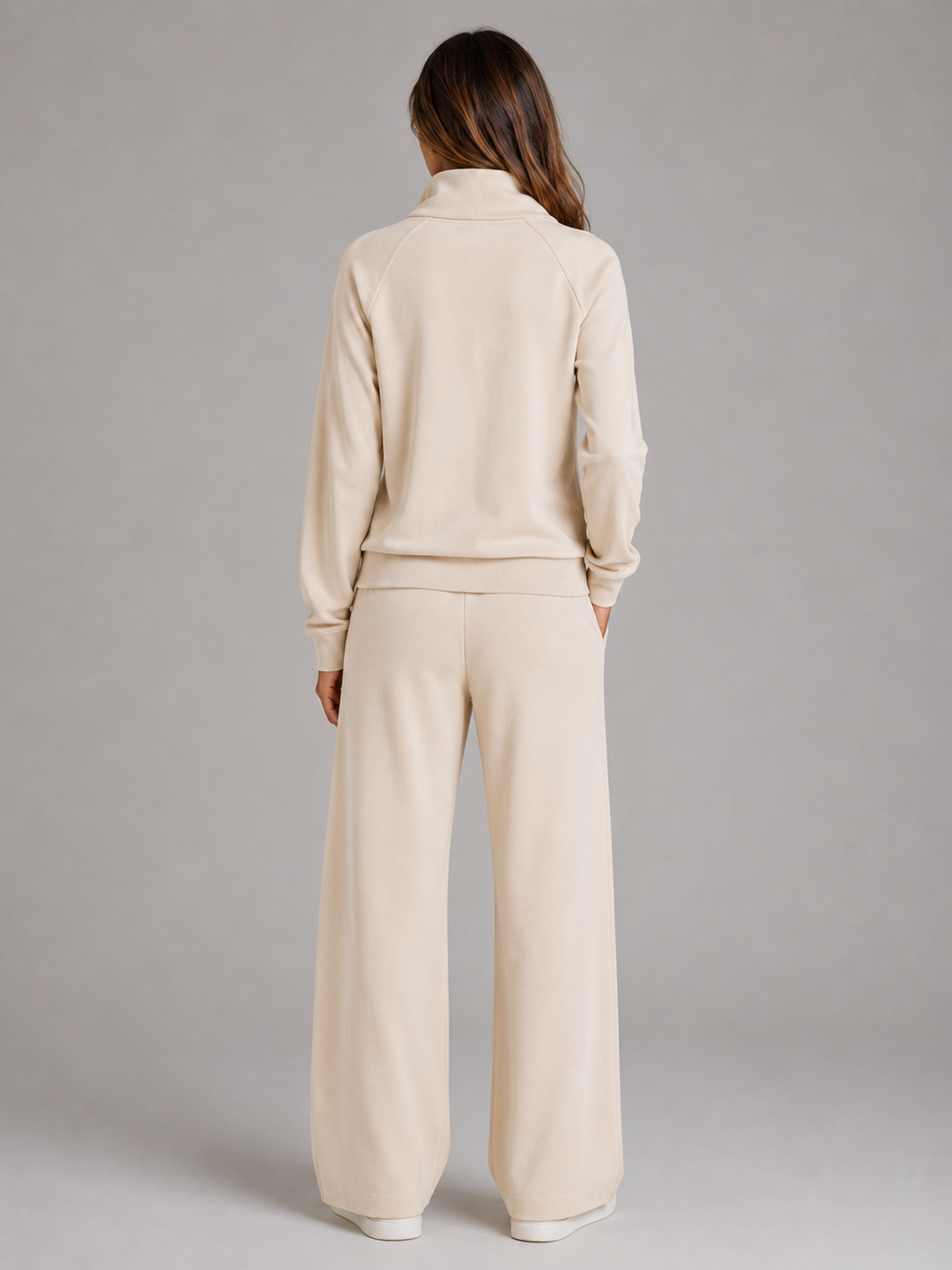 Women’s Half Zip Lounge Set with Drawstring