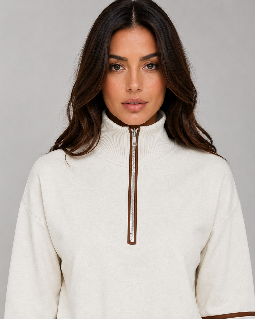 Women’s Half Zip Tracksuit with Drawstring