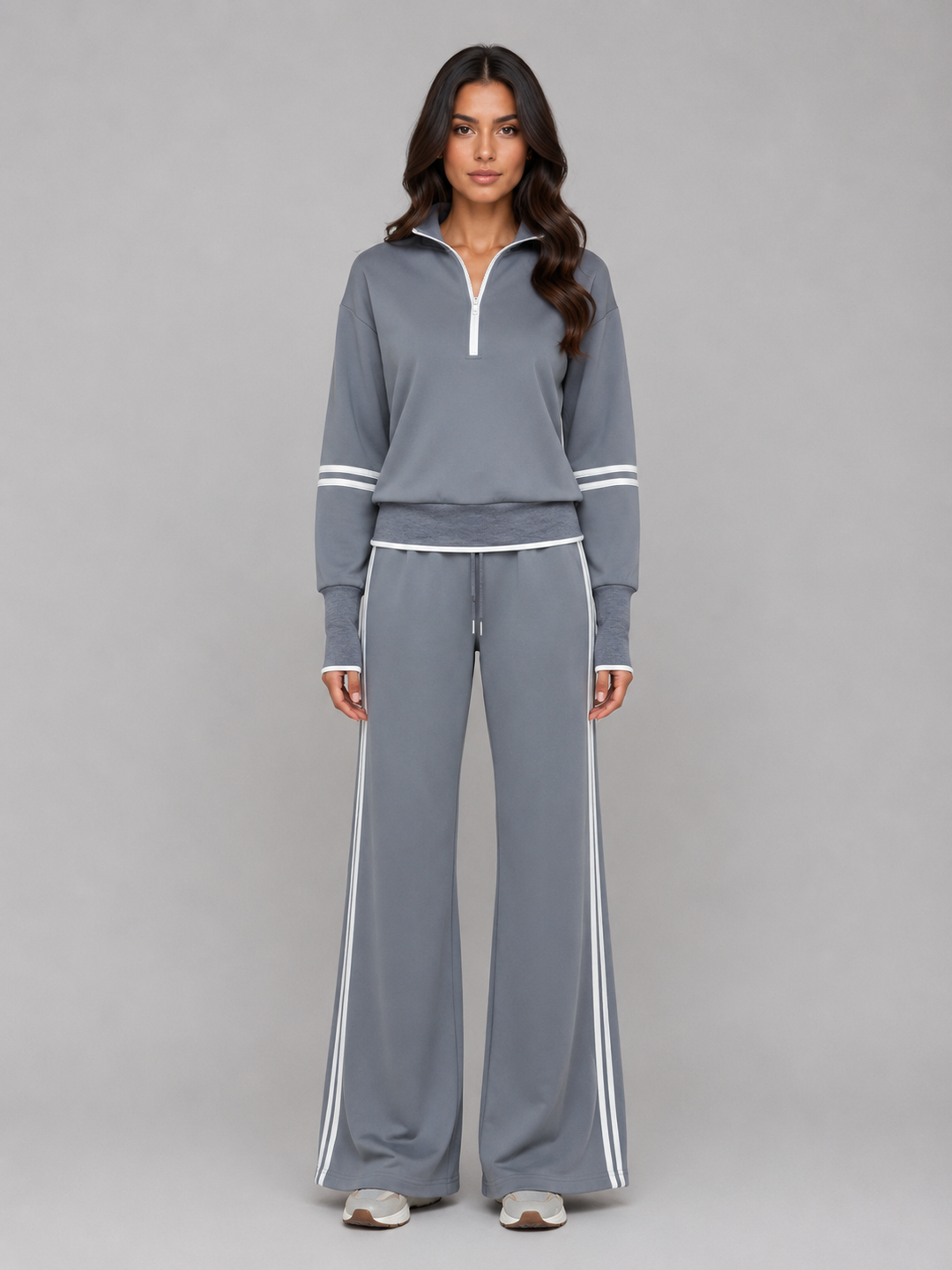 Women’s Half Zip Tracksuit with Drawstring