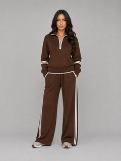 Women’s Half Zip Tracksuit with Drawstring
