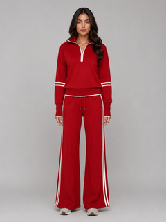 Women’s Half Zip Tracksuit with Drawstring