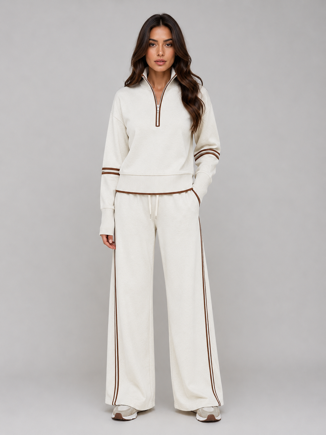 Women’s Half Zip Tracksuit with Drawstring