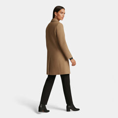 Odette | Tweed Coat with Notch Lapel
