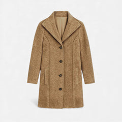 Odette | Tweed Coat with Notch Lapel