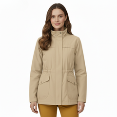 Women’s Lightweight Windbreaker Jacket with Adjustable Waist