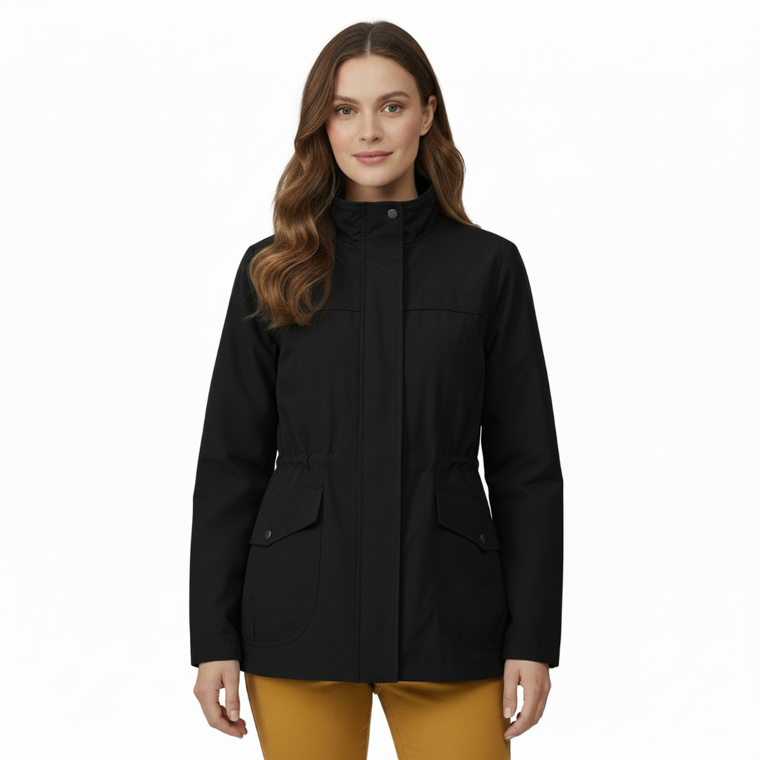 Women’s Lightweight Windbreaker Jacket with Adjustable Waist