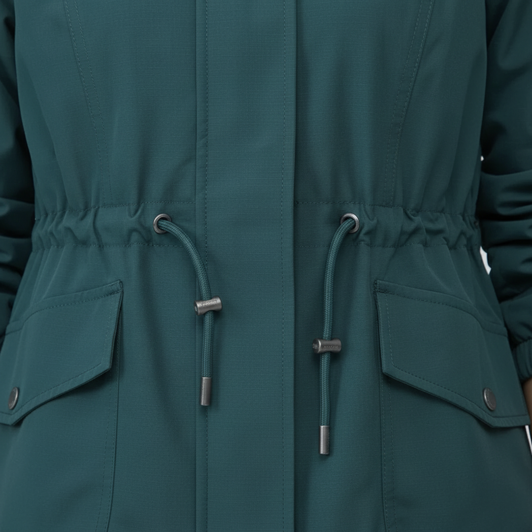 Women’s Lightweight Windbreaker Jacket with Adjustable Waist