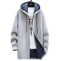Women’s Longline Zip Hoodie with Adjustable Hood