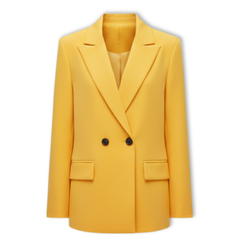 Women's Loose Blazer with Double Breasted Front Office Jacket