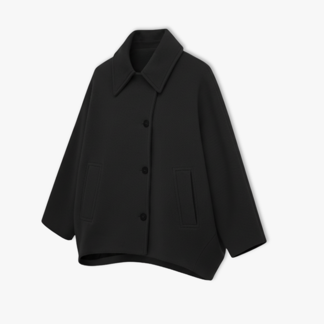 Women's Loose Lapel Jacket with Long Sleeves