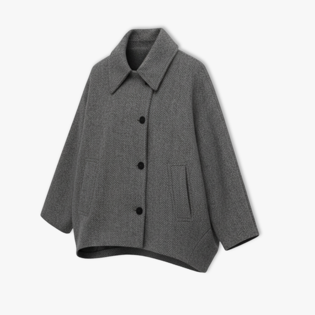 Women's Loose Lapel Jacket with Long Sleeves