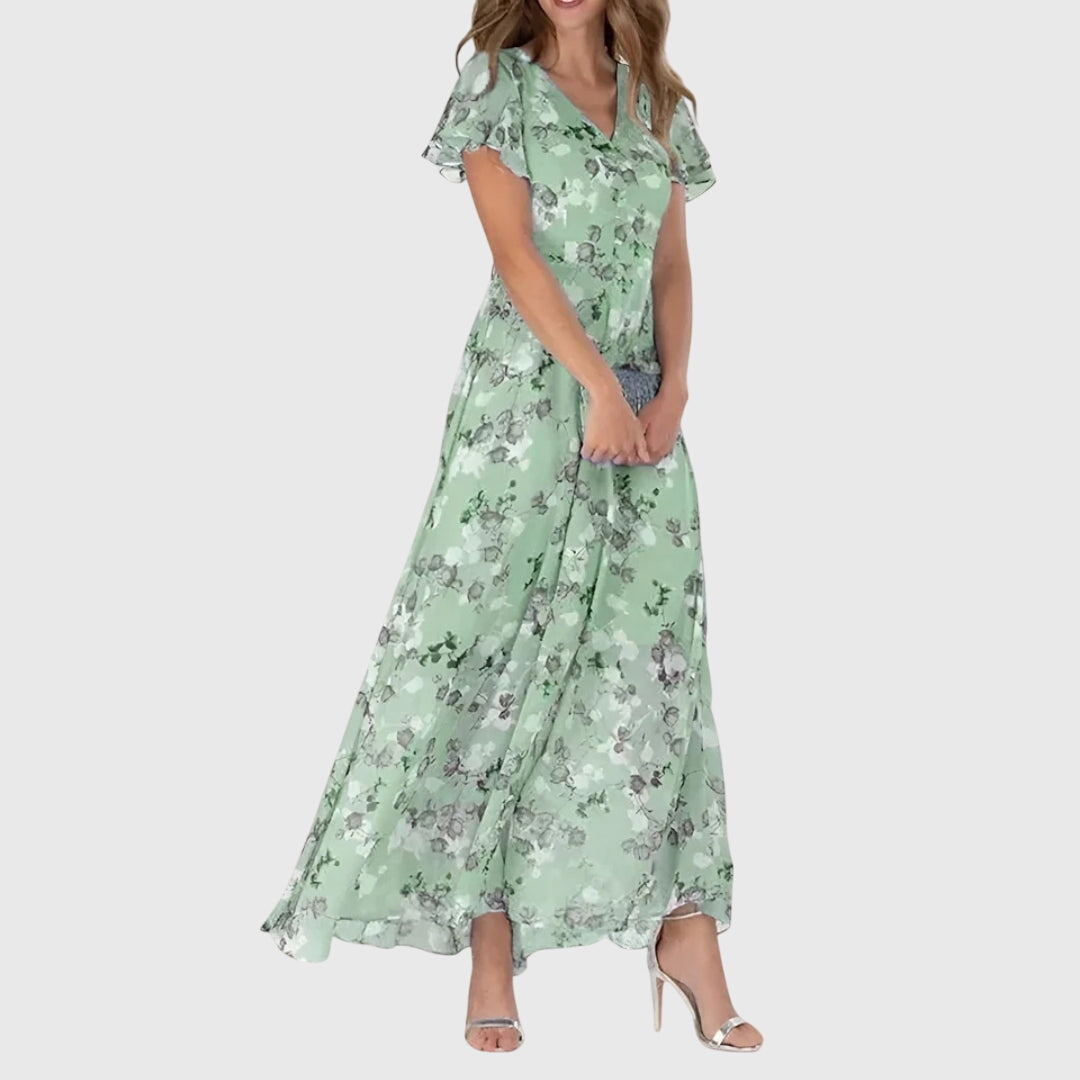 Women’s Maxi Dress with Floral Print
