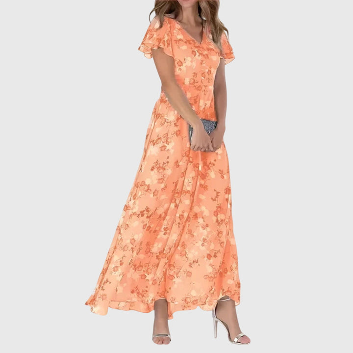 Women’s Maxi Dress with Floral Print