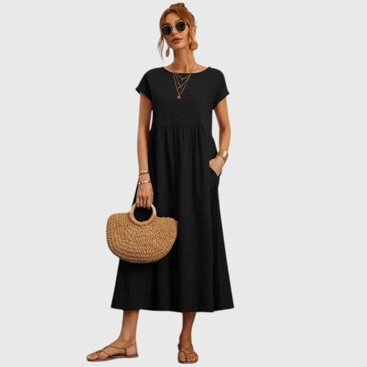 Women’s Midi Dress with Pockets