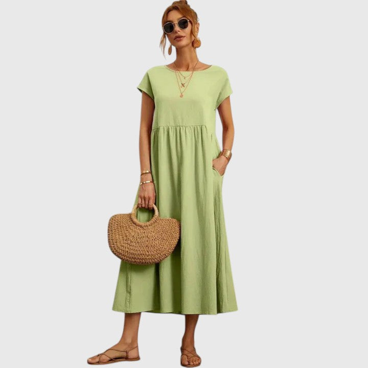 Women’s Midi Dress with Pockets