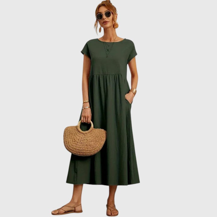 Women’s Midi Dress with Pockets