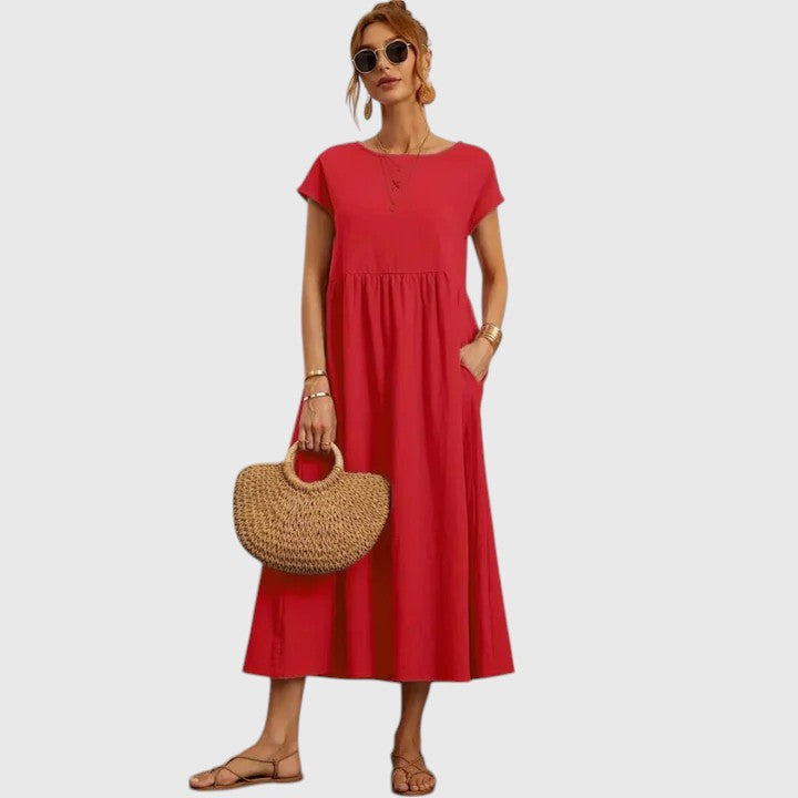 Women’s Midi Dress with Pockets