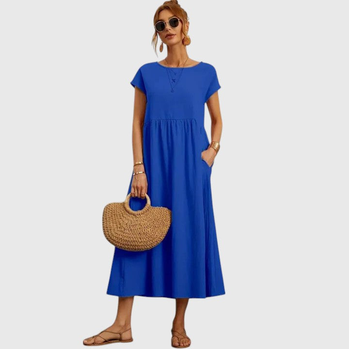 Women’s Midi Dress with Pockets