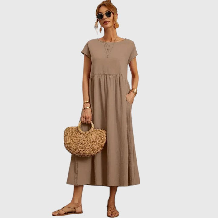 Women’s Midi Dress with Pockets