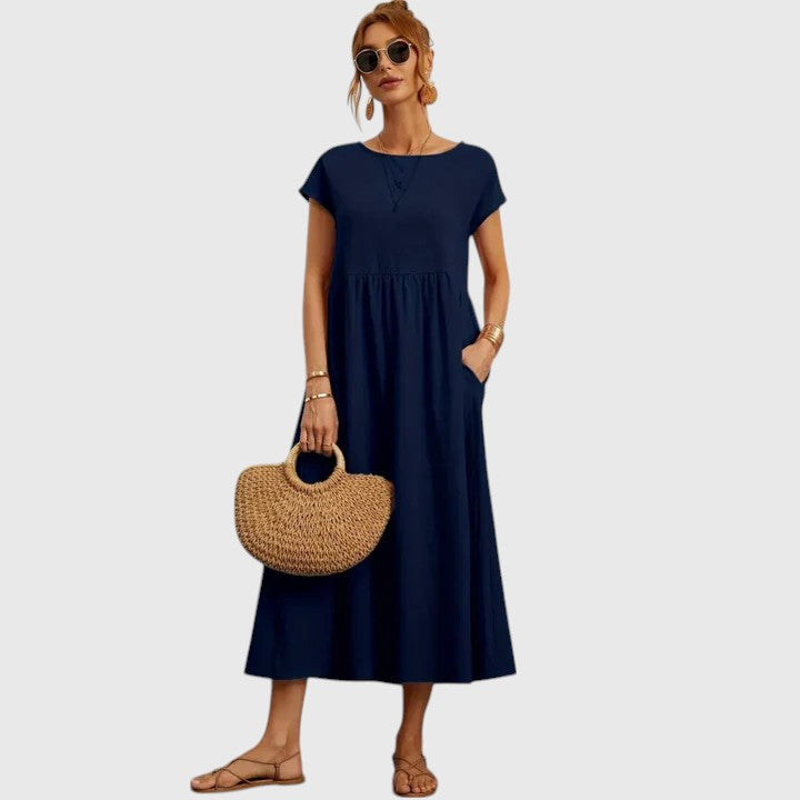 Women’s Midi Dress with Pockets