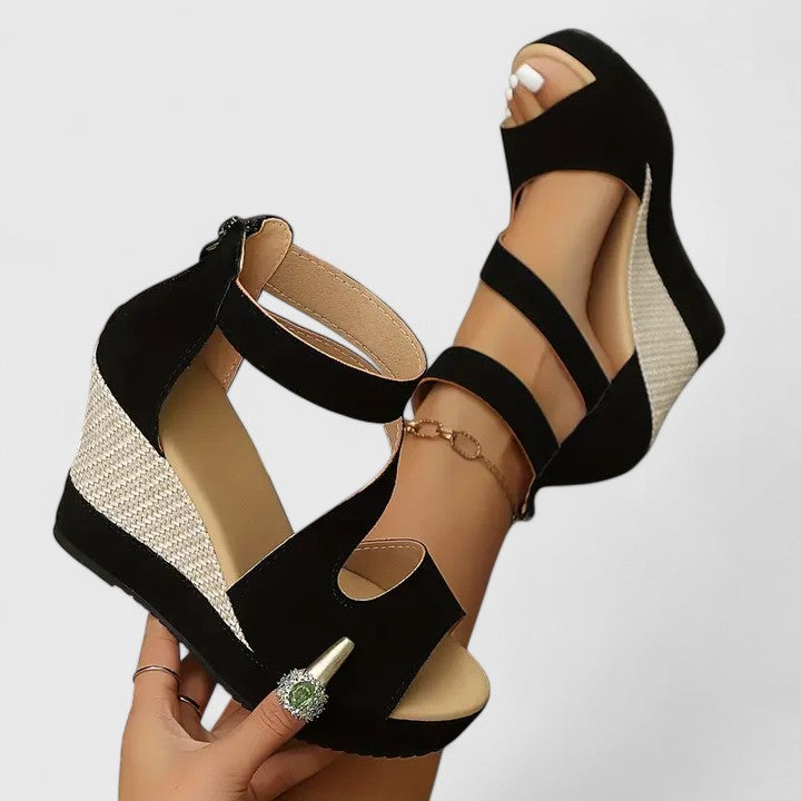 Women’s Orthopedic Wedge Sandals with Elastic Straps