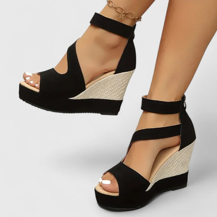 Women’s Orthopedic Wedge Sandals with Elastic Straps