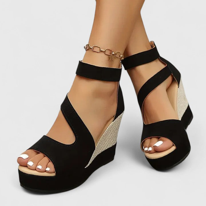Women’s Orthopedic Wedge Sandals with Elastic Straps