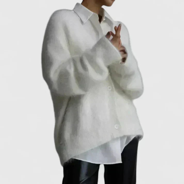 Freya | Oversized Cardigan with Plush Knit