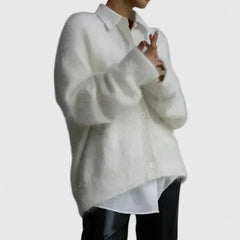 Freya | Oversized Cardigan with Plush Knit
