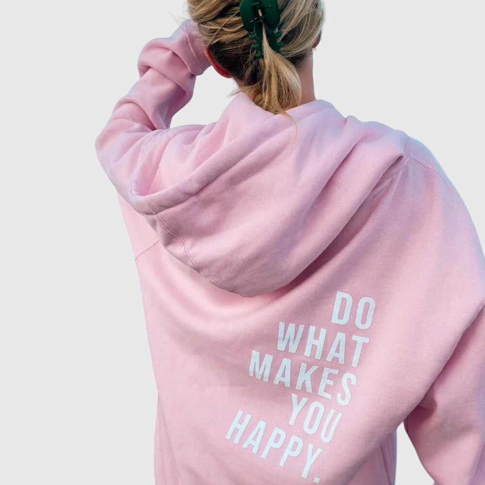 Women's Oversized Hoodie with Motivational Back Print
