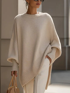 Women’s Oversized Knit Sweater with Easy Care