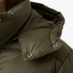 Seraphine | Quilted Jacket with Hood and Stand Collar
