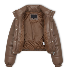 Women’s Quilted Puffer Jacket with Zipper Closure