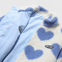 Women’s Reversible Jacket with Heart Print