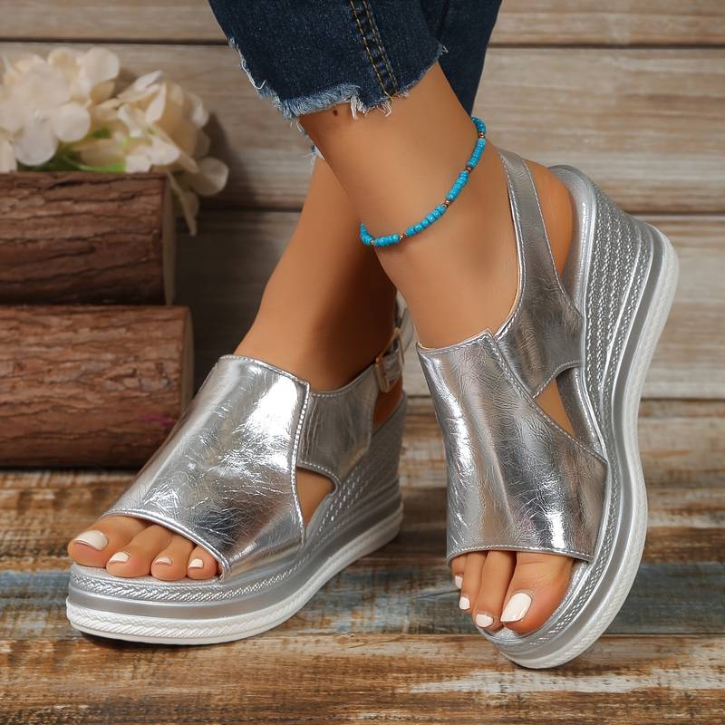 Women’s Sandals - Ankle Strap Platform Espadrille Shoes