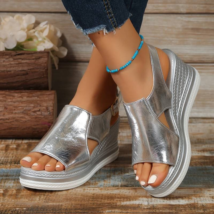 Women’s Sandals - Ankle Strap Platform Espadrille Shoes