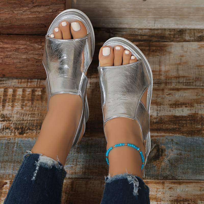 Women’s Sandals - Ankle Strap Platform Espadrille Shoes