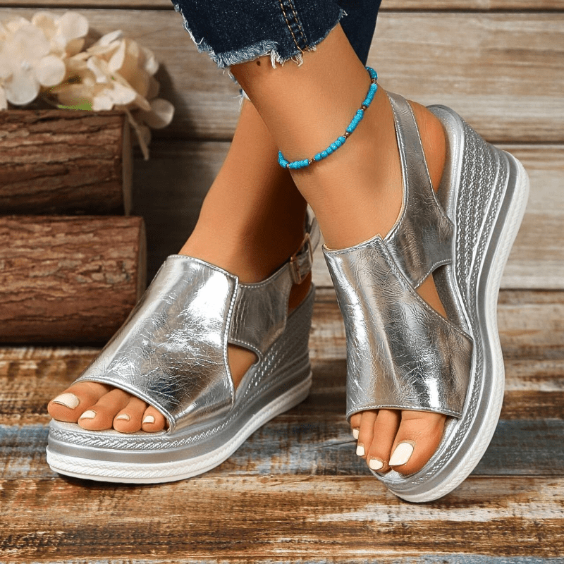 Women’s Sandals - Ankle Strap Platform Espadrille Shoes