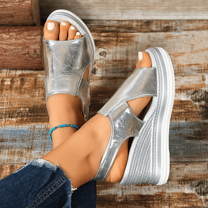 Women’s Sandals - Ankle Strap Platform Espadrille Shoes