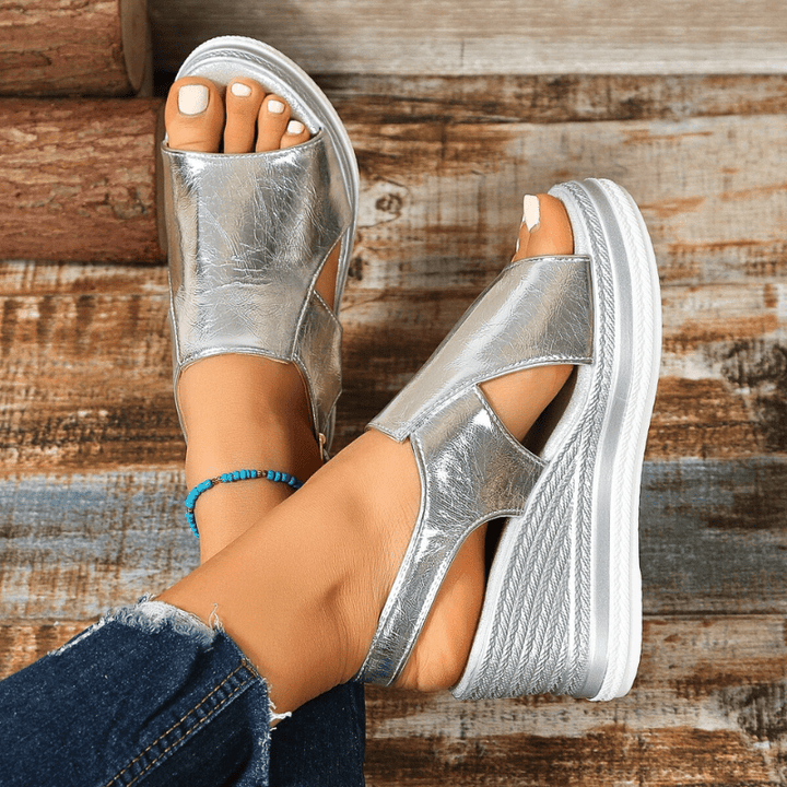 Women’s Sandals - Ankle Strap Platform Espadrille Shoes